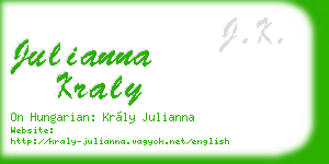 julianna kraly business card