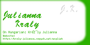 julianna kraly business card